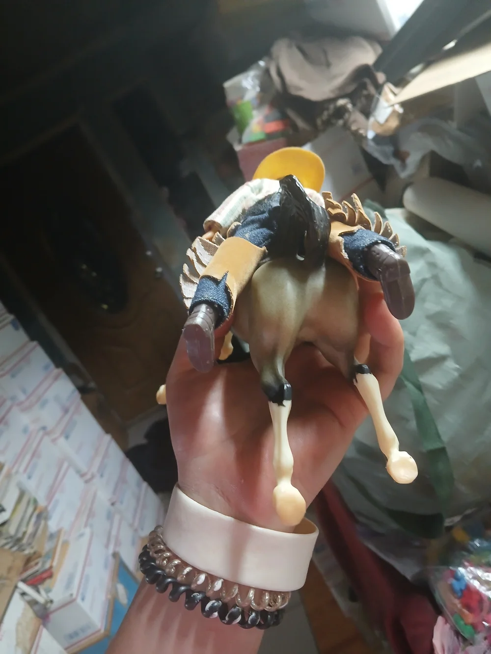 the Breyer Classics Bucking Bronco Set (#6012) from the Rodeo USA Stars Western